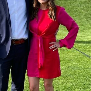 House of Harlow lotta Dress in fuschia